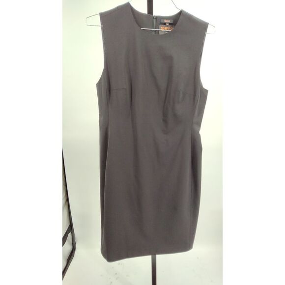 Quince Women Italian Wool Sleeveless Dress Black 12 - Picture 2 of 3